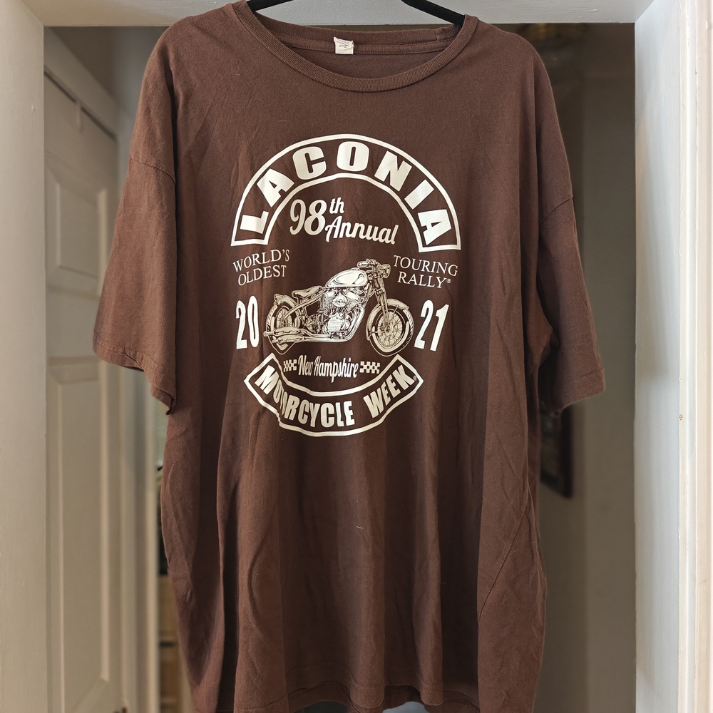 Laconia 98th Annual Motorcycle Week Brown T-Shirt